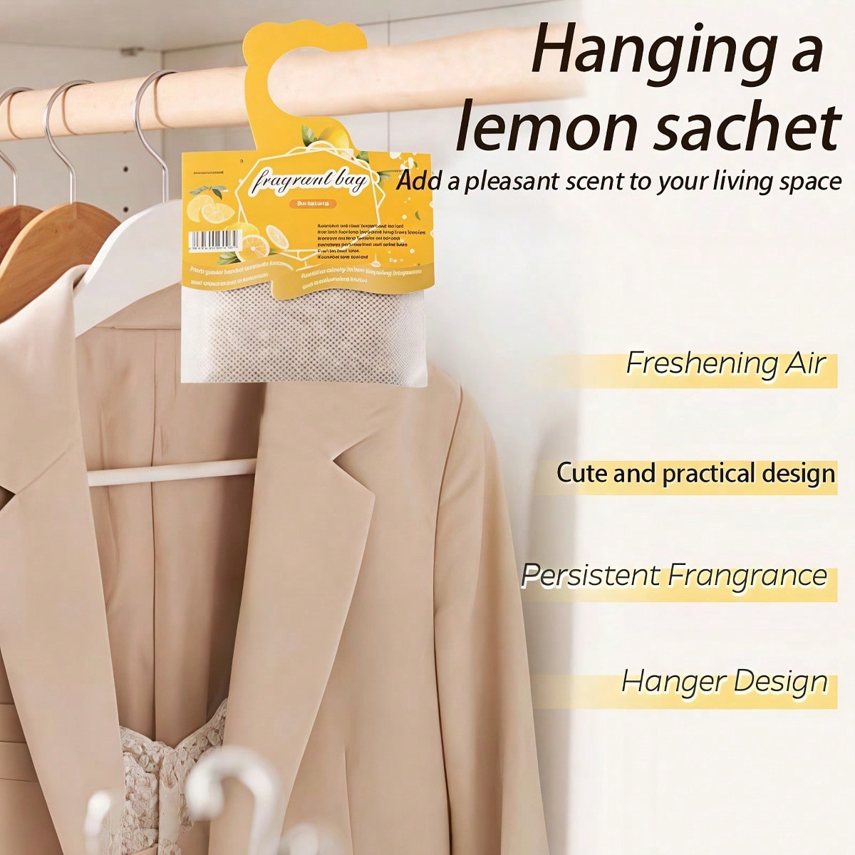 Hanging Lemon Scented Sachets, - Home Fragrance Gift 评论和价格