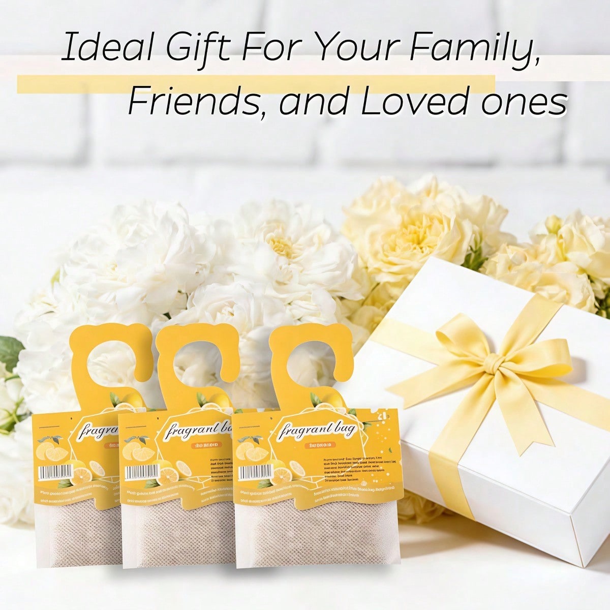 Hanging Lemon Scented Sachets, - Home Fragrance Gift 评论和价格